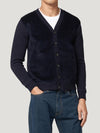 Navy Cord Front Cardigan