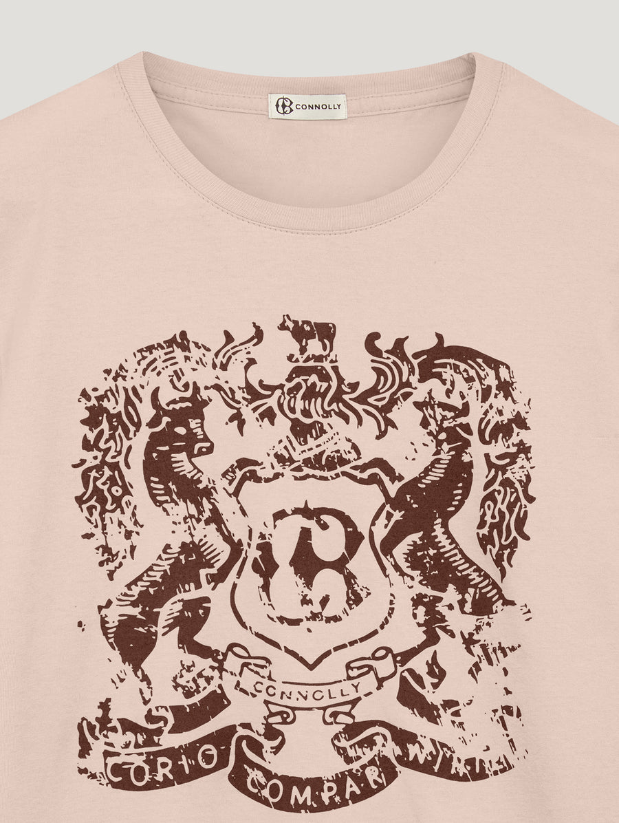 Pink Connolly Crest T Shirt