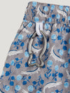 Blue Crocodile Swimming Trunks