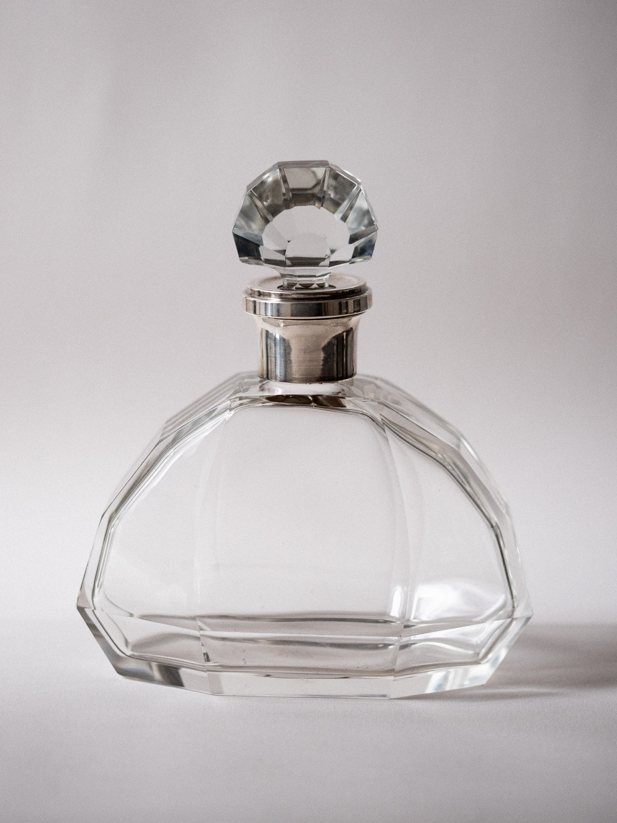 French Art Sterling Silver Fan Decanter - N/A - Connolly