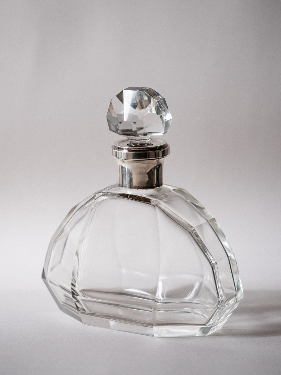 French Art Sterling Silver Fan Decanter - N/A - Connolly