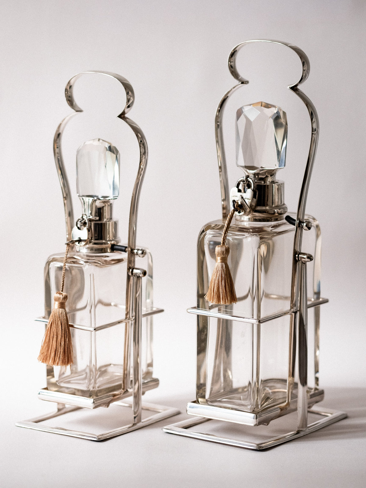 Rare Graduated Hukin & Heath Decanters - N/A - Connolly
