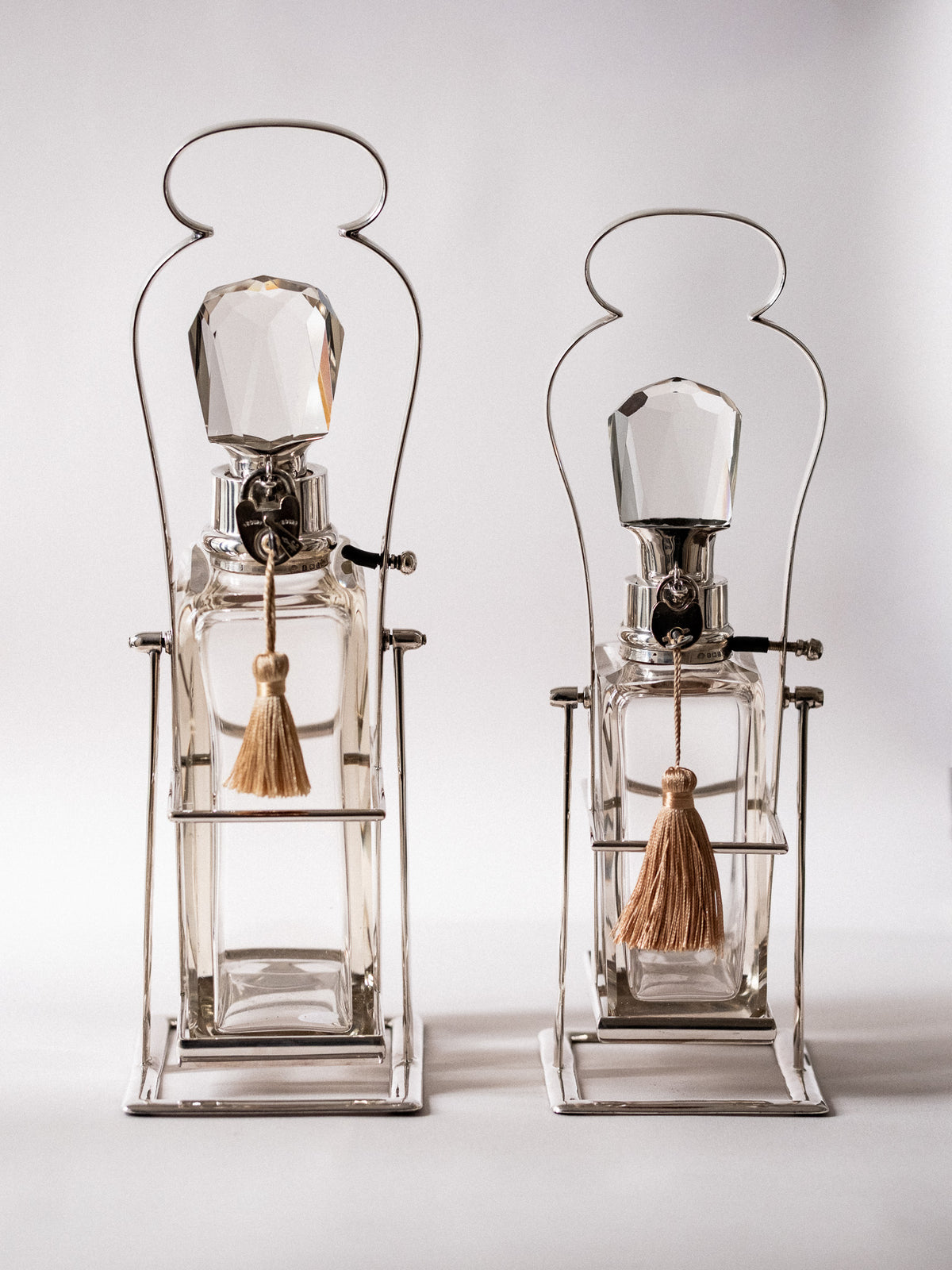 Rare Graduated Hukin & Heath Decanters - N/A - Connolly