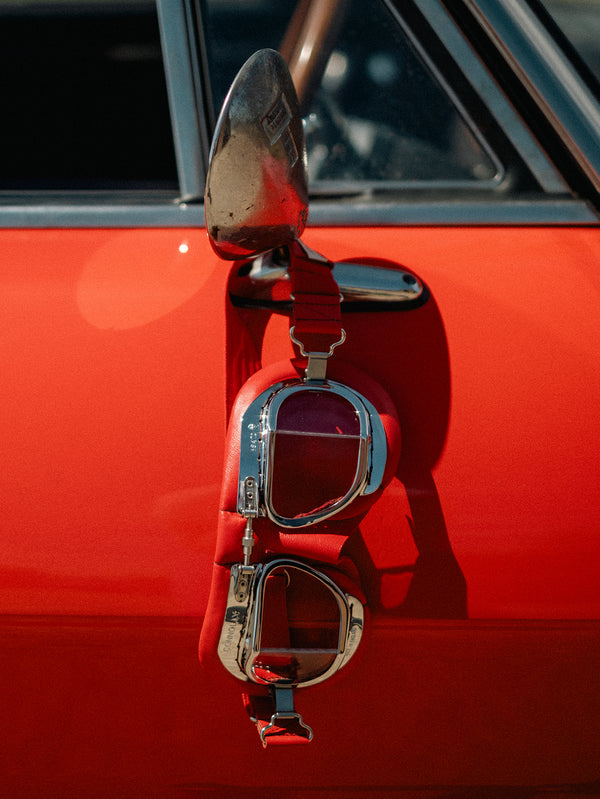 Red CB Tinted Driving Goggles