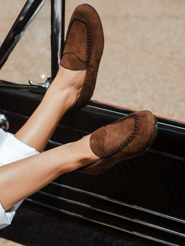 Dark Brown Driving Loafers