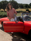 Red Rally Stripe Sweater