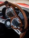 Dark Tan CB Tinted Driving Goggles