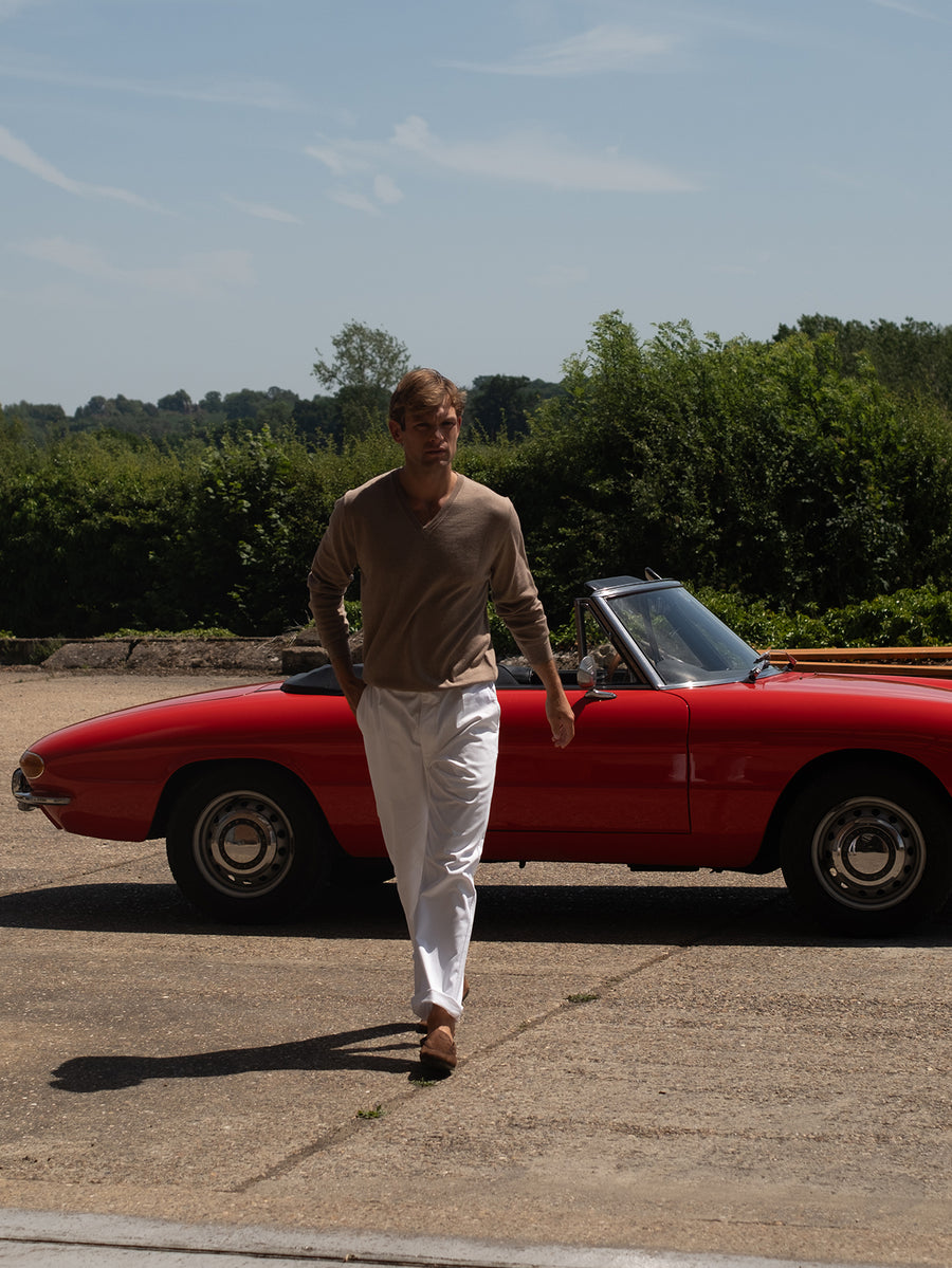 White Rally Trouser - Connolly