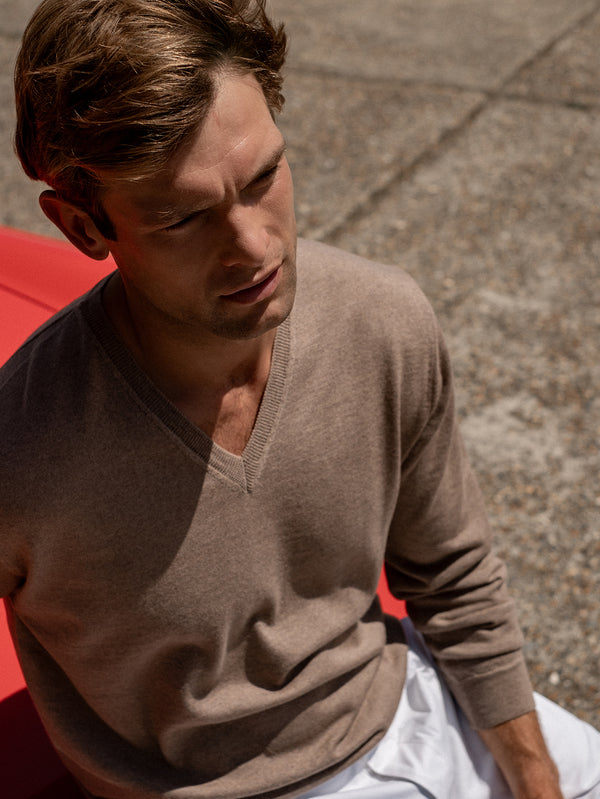 Dark Natural Rally V Neck