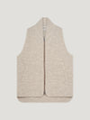 Natural Wool Drop Back Car Vest