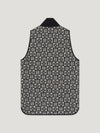 Black & Natural Folk Car Vest