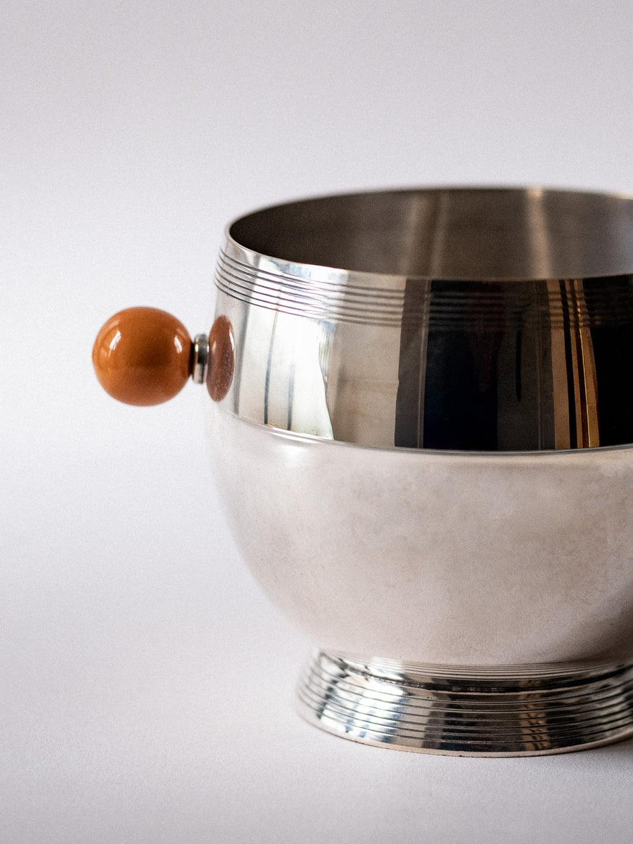 Silver Plated Ice Bucket With Bakelite - N/A - Connolly