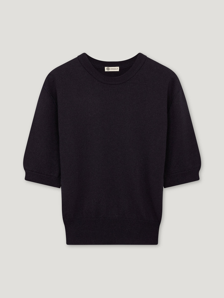 Navy La Mer Tee Shirt - Connolly