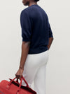 Navy La Mer Tee Shirt - Connolly