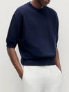 Navy La Mer Tee Shirt - Connolly