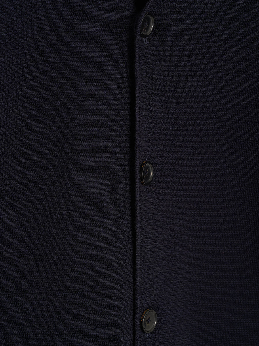 Navy Single Breasted Driving Jacket - Connolly