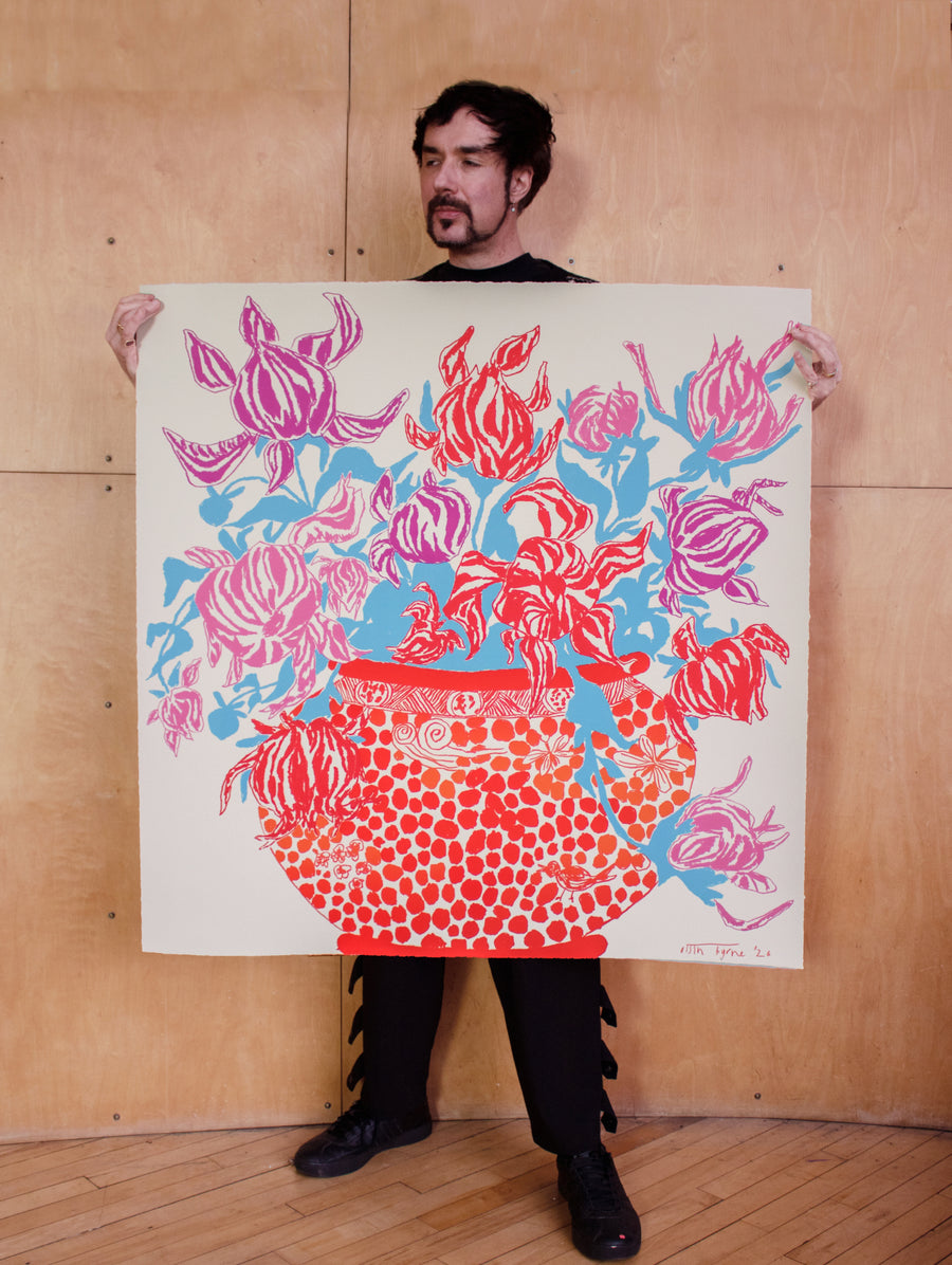 Blue Red Cut Flowers - Connolly