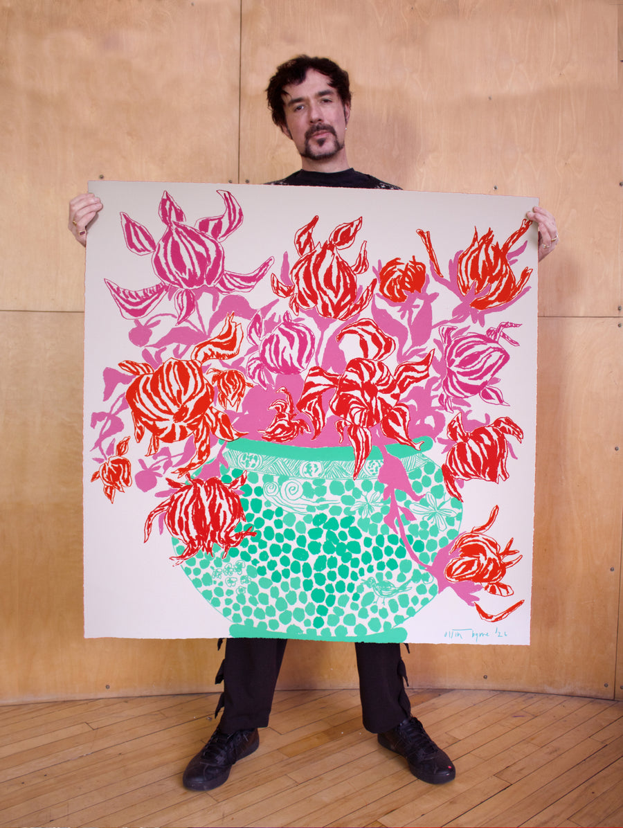 Turquoise Pink Cut Flowers - Connolly