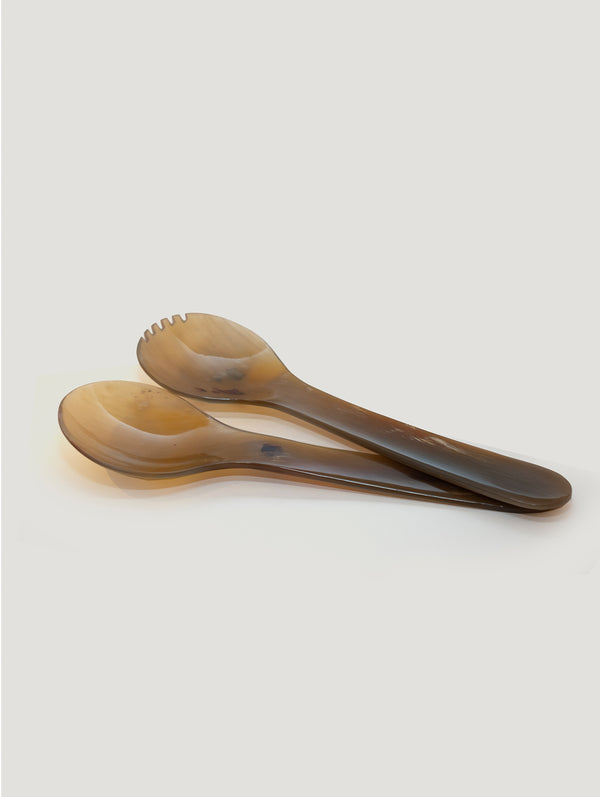 Ox Horn Rounded Salad Servers