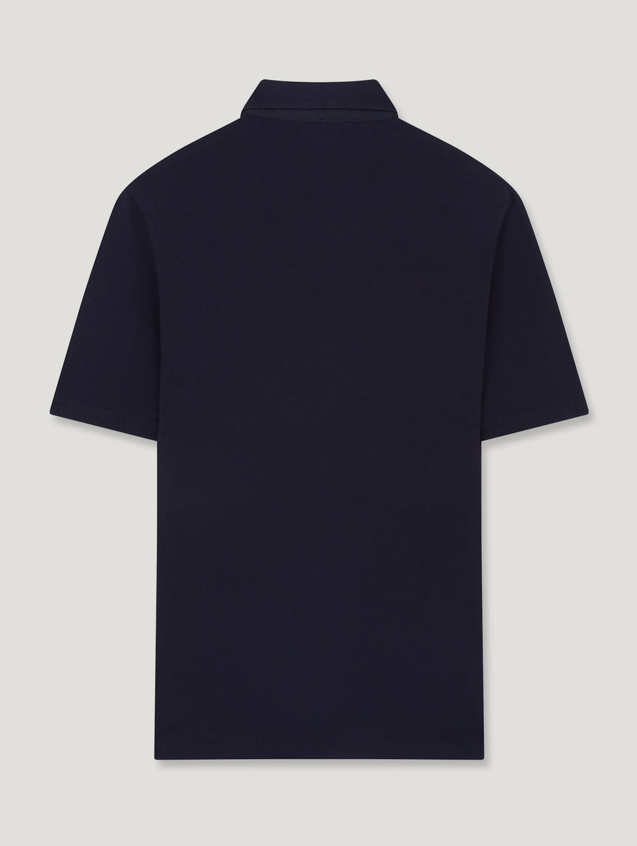 Navy Pique Polo Shirt