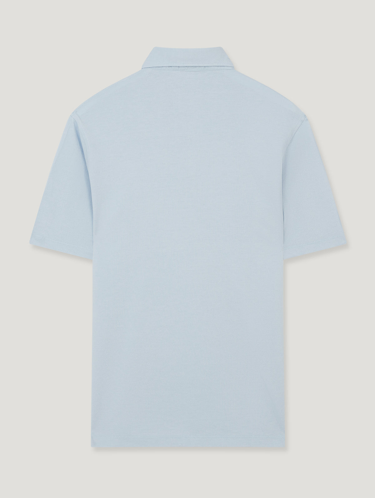 Light Blue Pique Polo Shirt - Connolly