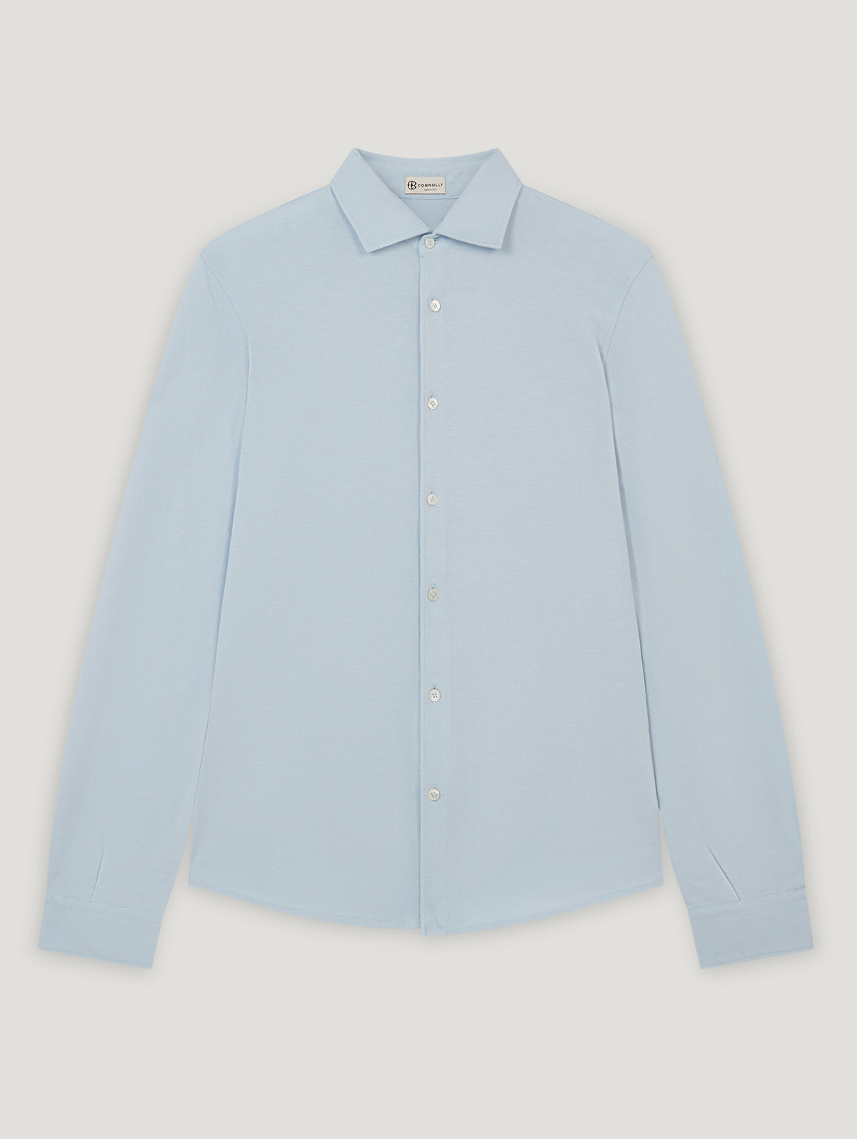 Light Blue Pique Shirt - Connolly