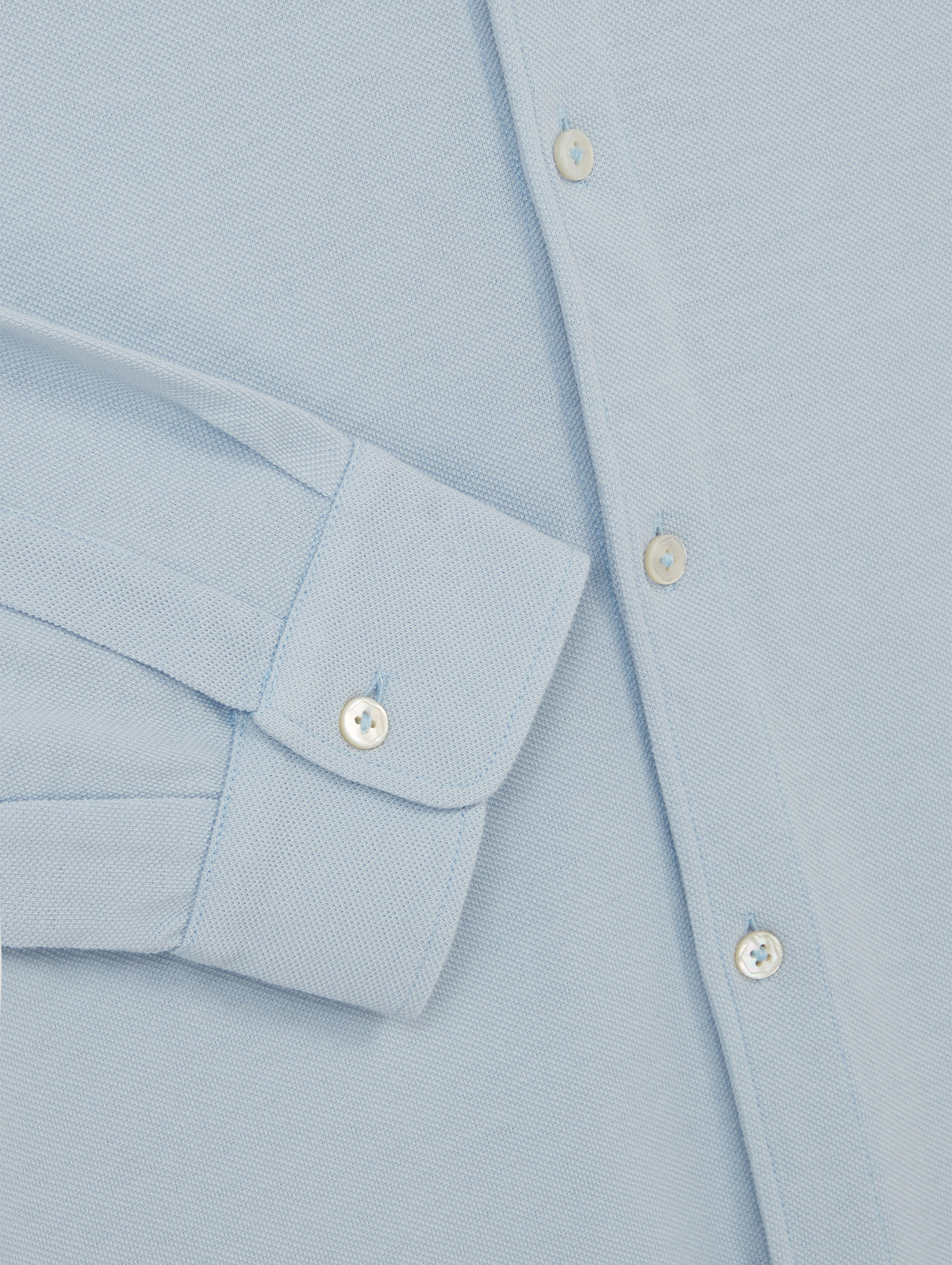 Light Blue Pique Shirt - Connolly
