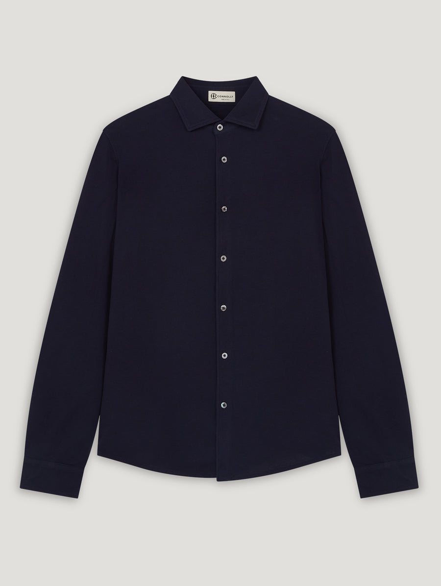 Navy Pique Shirt