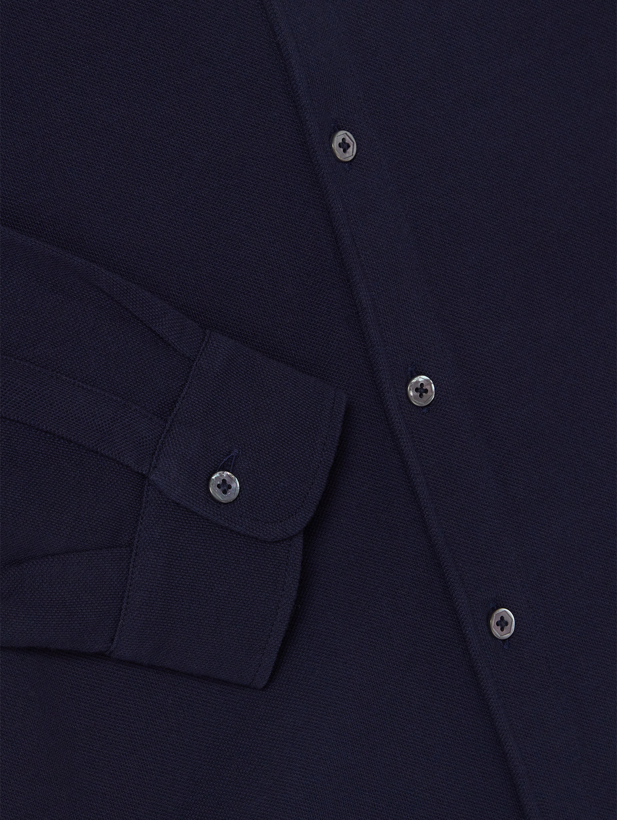 Navy Pique Shirt - Connolly
