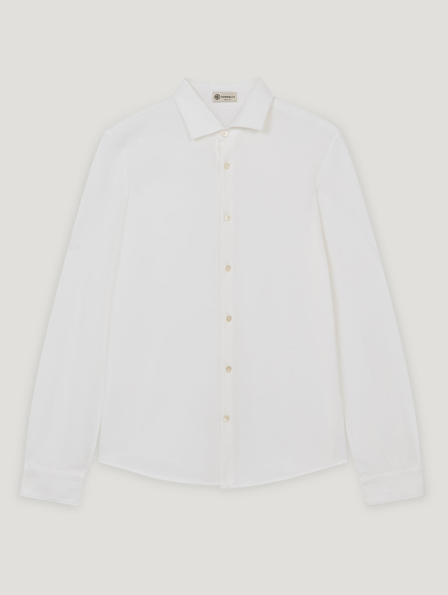 White Pique Shirt