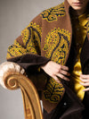 Vicuna Lambswool Paisley Jacquard Shawl