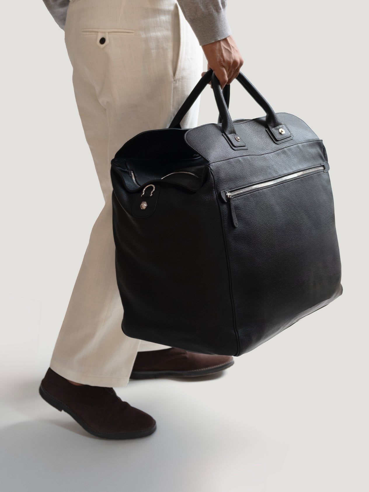 未使用 CONNOLLY MEDIUM SEA BAG フルグレインレザー Black Medium Sea Bag 1985 | Connolly Leather Bag