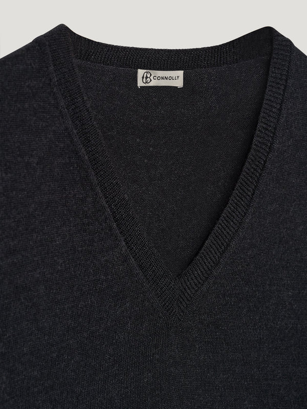 Charcoal Rally V Neck