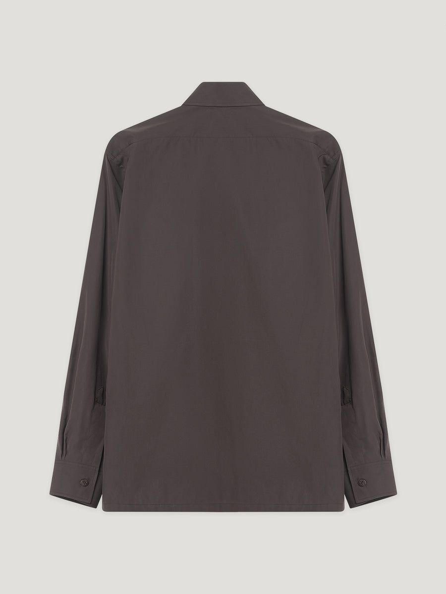 Brown Regular Collar Single Cuff Shirt - Connolly