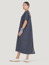 Denim Round Neck Long Dress