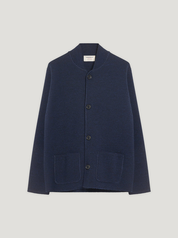 Workwear Blue Single Breasted Driving Jacket