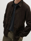 Brown Suede Overshirt