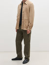 Stone Suede Overshirt
