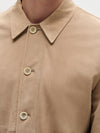Stone Suede Overshirt