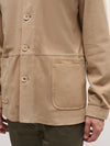 Stone Suede Overshirt