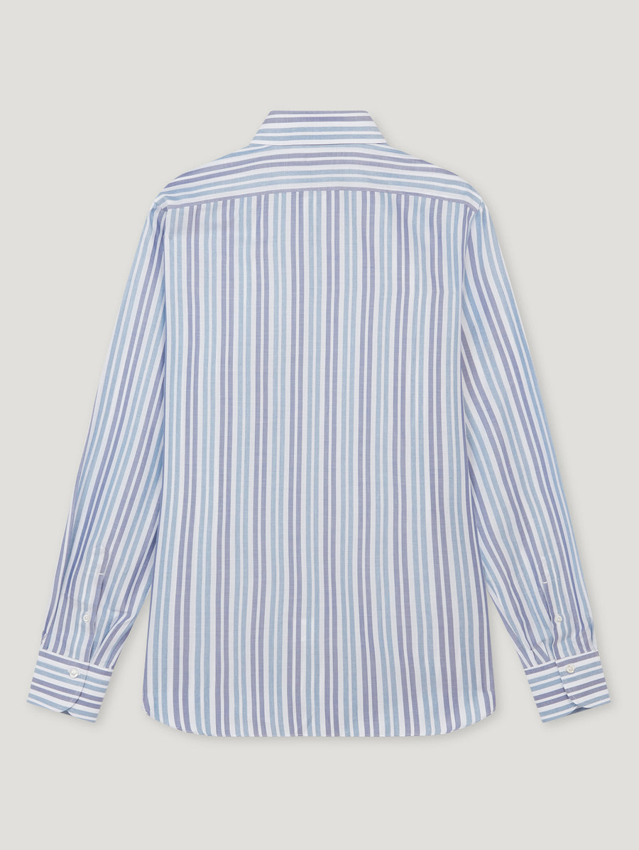 Multi Blue Sun Striped Shirt