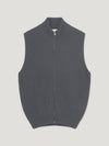 Anthracite Cashmere Driving Gilet