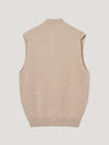 Natural Cashmere Driving Gilet