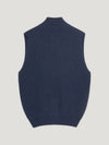 Denim Cashmere Driving Gilet