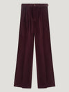 Deep Claret Slouchy Trousers