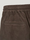 Dark Brown Suede Shorts