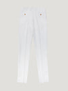 White Summer Linen Mix Trousers