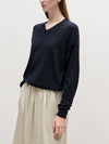 Navy Voile D'or Sweater