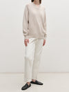 Oat 4 Ply Favourite V Neck Sweater