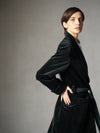 Pine Shadow Velvet Robe